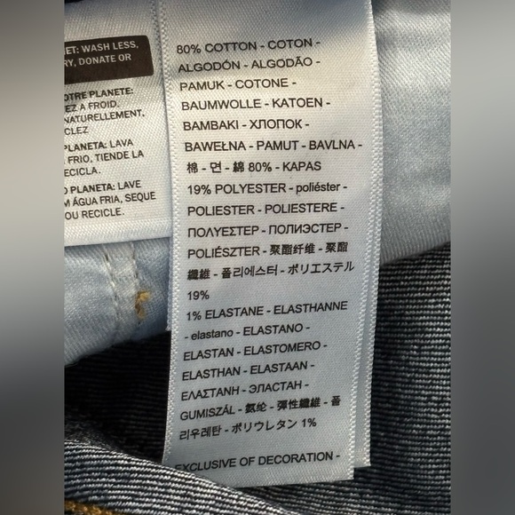 Levis 311 Shaping Skinny Jeans Womens 32x28 (33X28) Dark Wash Mid Rise Stretch - Picture 11 of 15